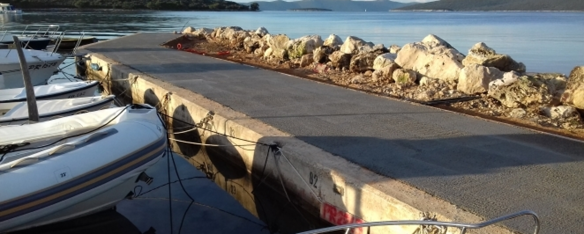 Završena sanacija valobrana u luci Muline - Stivon, otok Ugljan