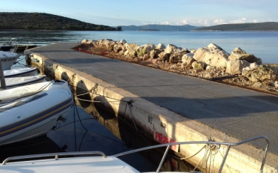 Završena sanacija valobrana u luci Muline - Stivon, otok Ugljan