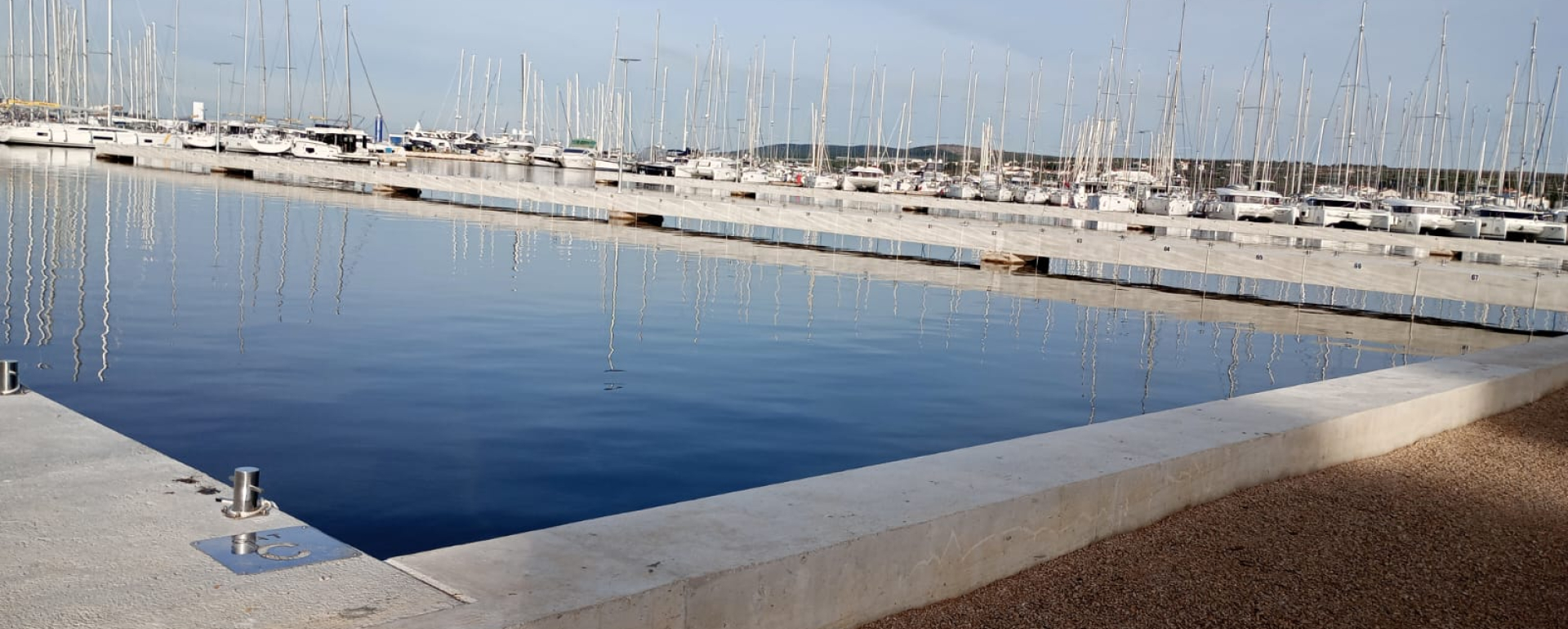 Završena je sanacija gatova i rekonstrukcija obalnog pojasa u luci Biograd- lučki bazen Jaz